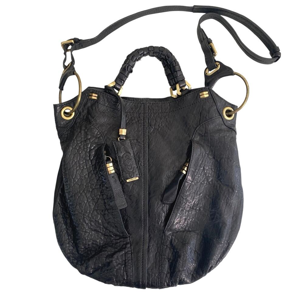 Oryany Gwen tumbled convertible black handbag shoulder bag black